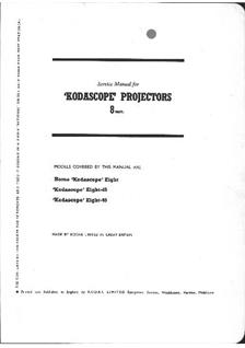 Kodak Kodascope Eight Home manual. Camera Instructions.